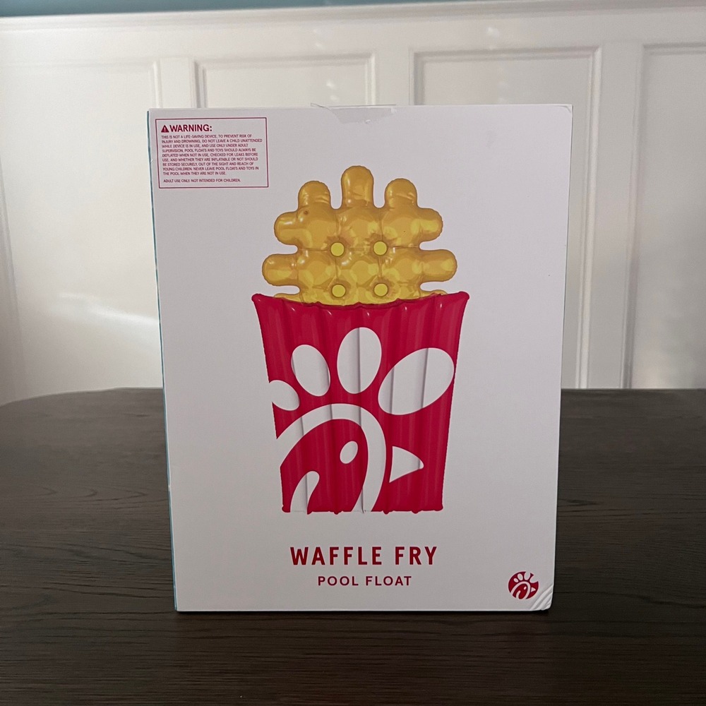Chick‎ fil A Waffle Fry Pool Float Authentic Originals 1967 Inflatable Rare NEW